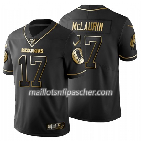 Maillot Washington Redskins Terry McLaurin 17 Nike Noir Golden Edition 100th - Homme